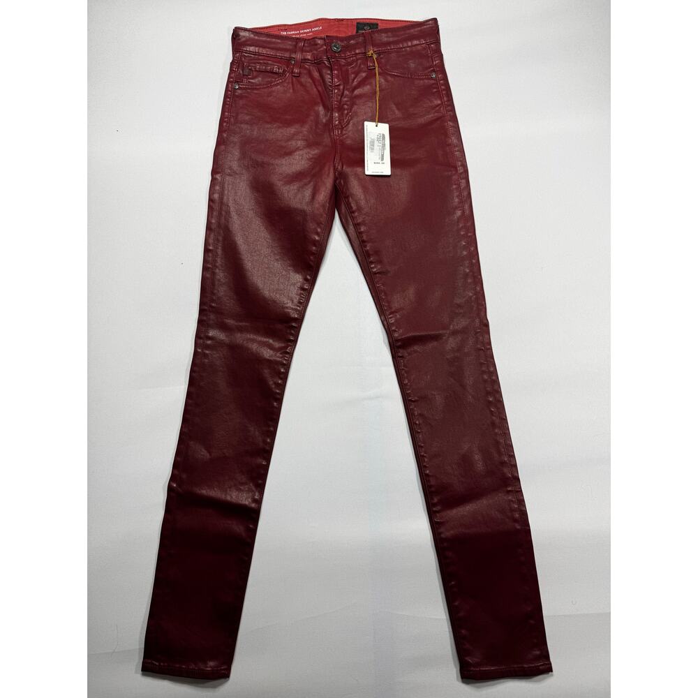 NWT Adriano Goldschmied Women's Farrah Skinny Ankle Shark Skin Coated Jean -25R*